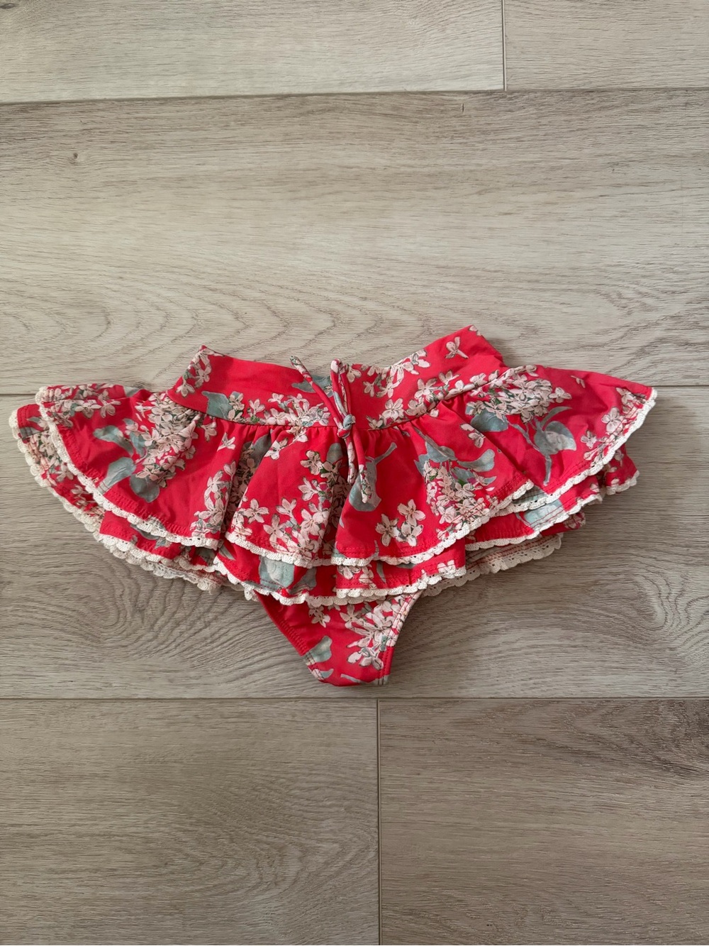 Montce Swim Floral Ruffle Swim Bottoms